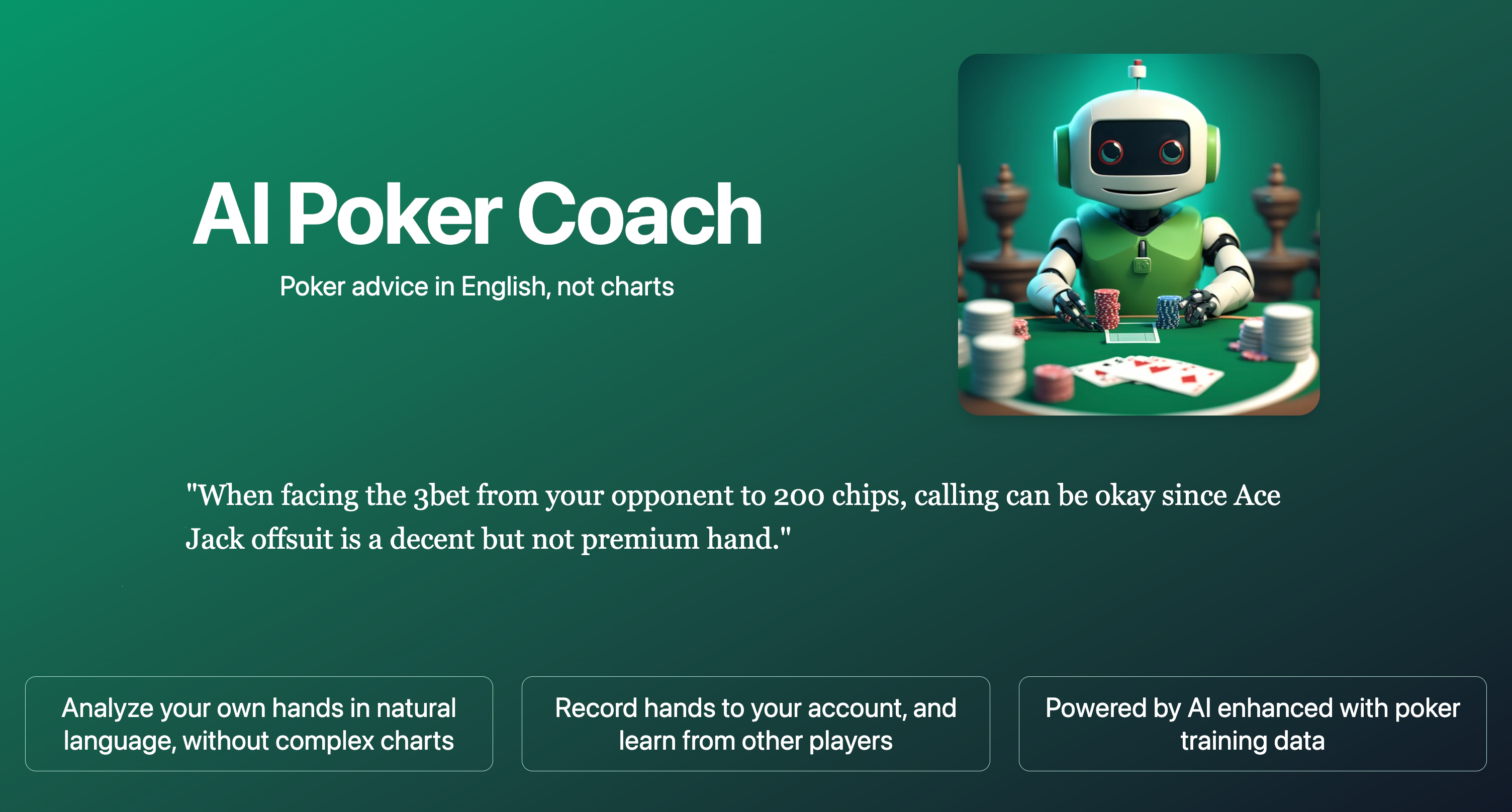 AI Poker Coach